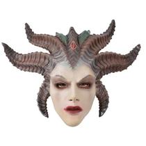 Máscara de Halloween Diablo Lilith Demon Queen Latex para rosto inteiro Máscara de Halloween Diablo Lilith Demon Queen Latex para rosto inteiro