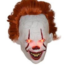 Máscara de Halloween LED Pennywise - Capacete de Látex Luminoso