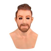 Máscara de Halloween, Vovô, Peruca, Cosplay, Funny Horror, Latex