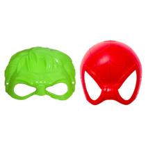 Máscara de Heróis com Elástico do Teia Aranha e Monstro Verde - Toy Master