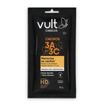 Máscara de Hidratação Capilar Cabelos Cacheados 3A 3B 3C Cachos Vult Sachê 60g