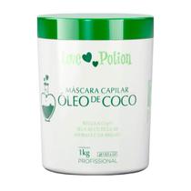 Máscara de hidratação Capilar Óleo de coco Love Potion 1kg Máscara de hidratação Capilar Óleo de coco Love Potion 1kg