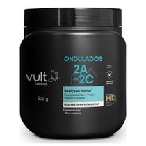 Máscara de Hidratação Capilar Reconstrução Cabelos Ondulados 2A 2B 2C 500g Vult