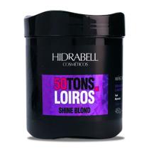Máscara de Hidratação Matizadora 50 Tons de Loiro 450g Hidrabell Neutraliza o amarelado realça o brilho dos fios loiros