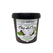 Mascara de Hidratação Óleo de Coco 400gr - Soft Line - Salon Line