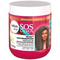 Máscara de Hidratação SOS Cachos 10 em 1 Multibenefícios 500g Salon Line