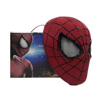 Máscara de Homem-Aranha Recarregável - Capacete com Olhos Removíveis para Cosplay