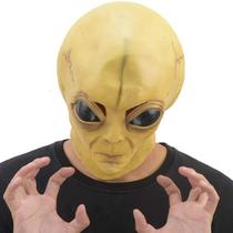Máscara de látex Alien Halloween Party Cosplay com design realista