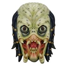 Máscara de látex Alien vs Predator Battle Mode Cosplay, tamanho adulto