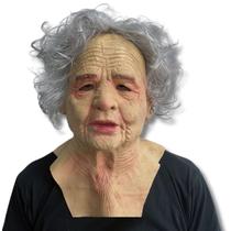 Máscara de Látex Cabeça Inteira Velho Realista Cosplay Premium