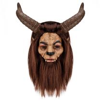 Máscara de látex com capa facial completa Beauty Beast Halloween Cosplay