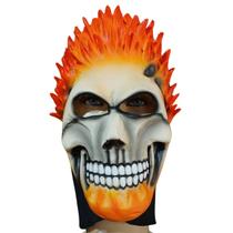 Máscara De Látex Com touca - Homem de Fogo Halloween Máscara De Látex Com touca - Homem de Fogo Halloween