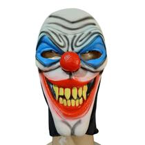 Máscara De Látex Com touca - Palhaço Diabólico Halloween Máscara De Látex Com touca - Palhaço Diabólico Halloween