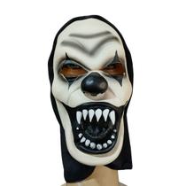 Máscara De Látex Com touca - Palhaço Mortal Halloween Máscara De Látex Com touca - Palhaço Mortal Halloween