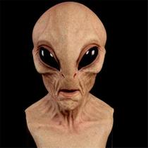 Máscara De Látex De Crânio Alienígena Para Halloween, Acessórios De Fantasia De Horror UFO Para