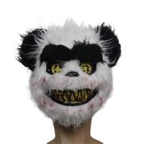 Máscara de látex de pelúcia Panda para fantasia de carnaval de Halloween