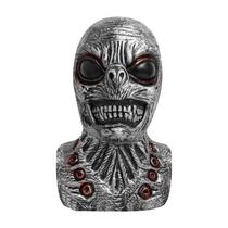Máscara de látex de rosto inteiro com caveira alienígena verde para Halloween Máscara de látex de rosto inteiro com caveira alienígena verde para Halloween