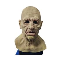 Máscara De Látex De Velho Careca, Máscara Realista De Cabeça Inteira Com Rugas Para Halloween,