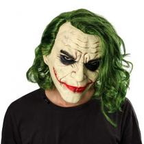 Máscara de Latéx Palhaço Coringa Com Cabelo Cosplay Festas Máscara de Latéx Palhaço Coringa Com Cabelo Cosplay Festas