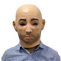 Máscara de látex para homem careca, rosto inteiro, cosplay, adereços