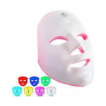 Máscara de Led para Tratamento Facial Estética 7 Cores Aumenta Colágeno Reduz Manchas Rugas Fecha Poros