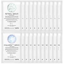 Máscara de Lençol Coreana OOTD com Retinol e Hyaluron - Pacote com 20 Unidades