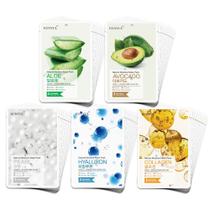 Máscara de lençol EUNYUL Natural Pack 50 Aloe, Colágeno, Pérola, etc