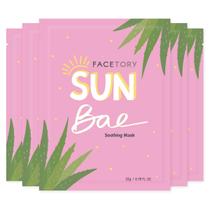 Máscara de Lençol Facetory Sun Bae Soothing Aloe - Pacote com 5 Unidades