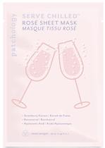 Máscara de lençol facial Patchology Serve Rosé gelado com ácido hialurônico