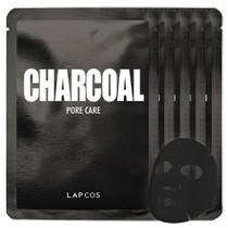 Máscara de Lençol LAPCOS Charcoal com Ácido Salicílico e Óleo de Melaleuca
