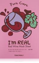 Máscara de Lençol Tony Moly I'm Real Red Wine - Kit com 10 Unidades