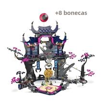 Máscara De Lobo Sombra Dojo Ninja Cena Blocos De Construção Modelo Brinquedo Para Meninos Presente