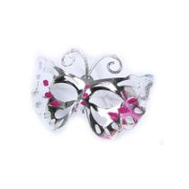 Máscara de maquiagem de meio rosto Princess Butterfly para festa infantil