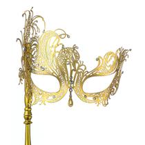 Máscara de máscara YU FENG Metal Venetian com strass