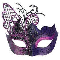 Máscara de máscaras Coddsmz Misterious Venetian Butterfly Lady