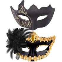 Máscara de máscaras SIQUK para casal, fantasia de Halloween de carnaval Máscara de máscaras SIQUK para casal, fantasia de Halloween de carnaval
