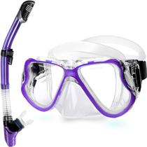 Máscara de mergulho antiembaçante Snorkel Set Greatever Dry Panoramic View Máscara de mergulho antiembaçante Snorkel Set Greatever Dry Panoramic View