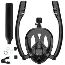 Mascara De Mergulho Cilindro Oxigenio Oculos Snorkel Ar Nataçao Manometro Suporte Camera Mascara De Mergulho Cilindro Oxigenio Oculos Snorkel Ar Nataçao Manometro Suporte Camera