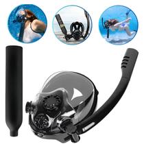 Mascara De Mergulho Cilindro Oxigenio Snorkel Oculos Manometro Full Face Anti Embaçamento Nataçao Suporte Camera Mar Mascara De Mergulho Cilindro Oxigenio Snorkel Oculos Manometro Full Face Anti Embaçamento Nataçao Suporte Camera Mar