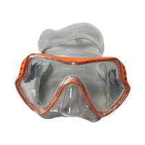 Máscara de Mergulho com Snorkel - Adulto, Silicone, à Prova d'Água e com Proteção UV