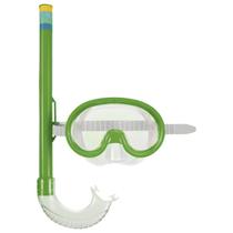 Máscara de Mergulho com Snorkel Infantil Verde Mor