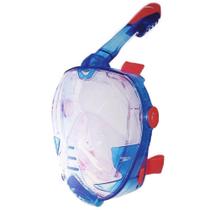 Máscara de mergulho full face snorkeling mask pro azul - speedo