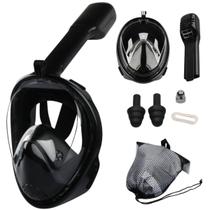 Máscara De Mergulho Snorkel Full Face Câmera Profissional