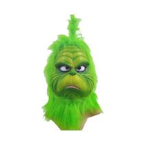 Máscara De Monstro Verde Com Pelagem Para Cosplay, Máscara De Halloween Em Látex Unissex Com Tema