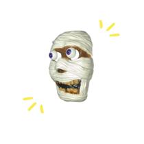 Mascara de múmia halloween - Festa Mascara de múmia halloween - Festa