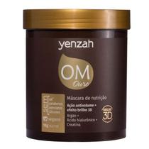 Máscara De Nutrição Om Ouro Brilho 3d Yenzah 1kg Antivolume