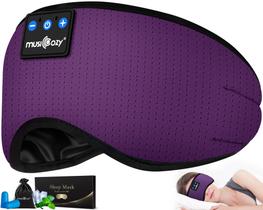 Máscara de olhos com faixa de cabeça Sleep Headphones MUSICOZY Bluetooth 5.2 Máscara de olhos com faixa de cabeça Sleep Headphones MUSICOZY Bluetooth 5.2