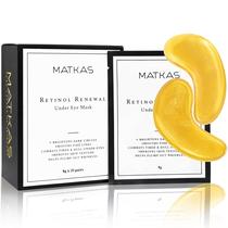 Máscara de olhos MATKAS Retinol Renewal Gold 20 pares para mulheres