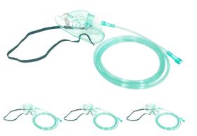 Máscara de oxigênio padrão pediátrica Luisddi com tubo de 2 m - S