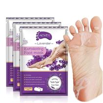 Máscara de peeling de pés ALIVER, esfoliante e removedor de calos, pacote com 3